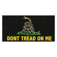 Black & Yellow Dont tread on me - Sticker