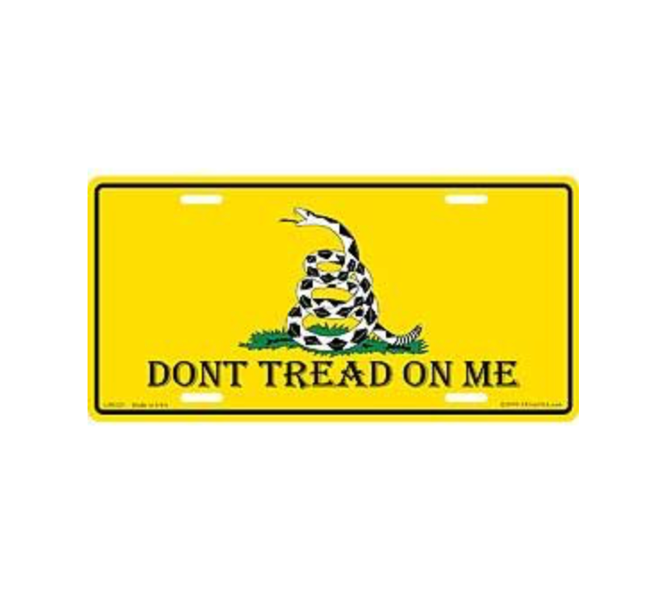 Eagle Emblem - Licens plate - Dont tread on me