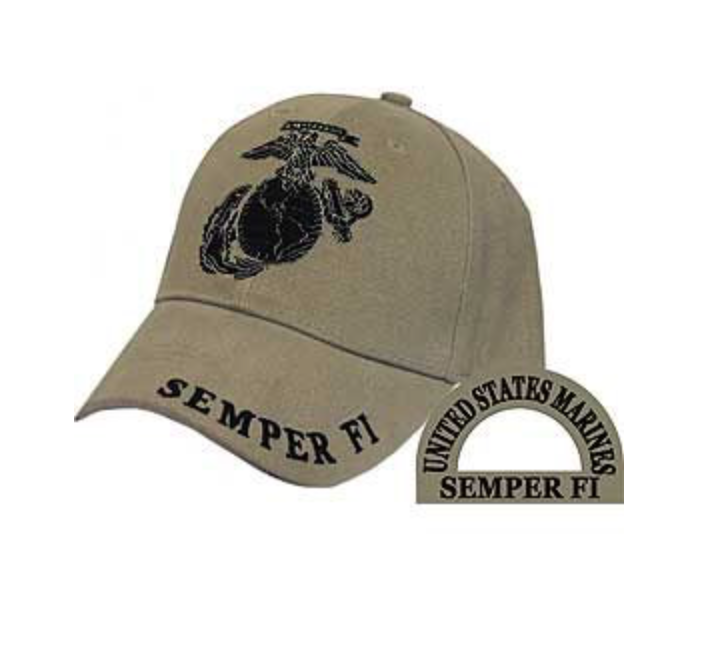 Eagle Emblem -  USMC Semper Fi - Cap