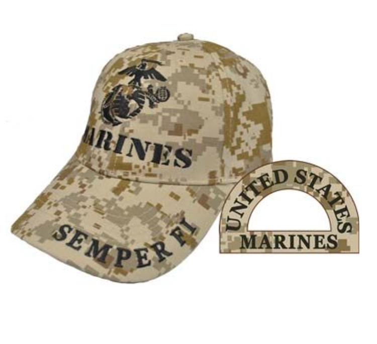 Eagle Emblem -  USMC Semper Fi - Cap