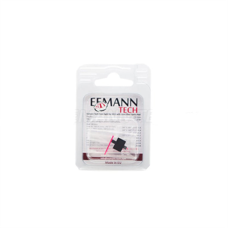 Eemann Tech - Front sight for 1911/2011, checkered with 1mm fiber optics rod