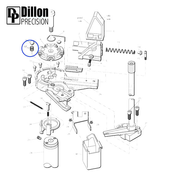 Eemann Tech - Index ball spring for DILLON XL650/XL750