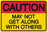 Caution - Metal tin sign