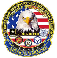 Eagle Emblem - Sign - American Warriors