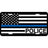 Eagle Emblem - Licens plate - Blue Line