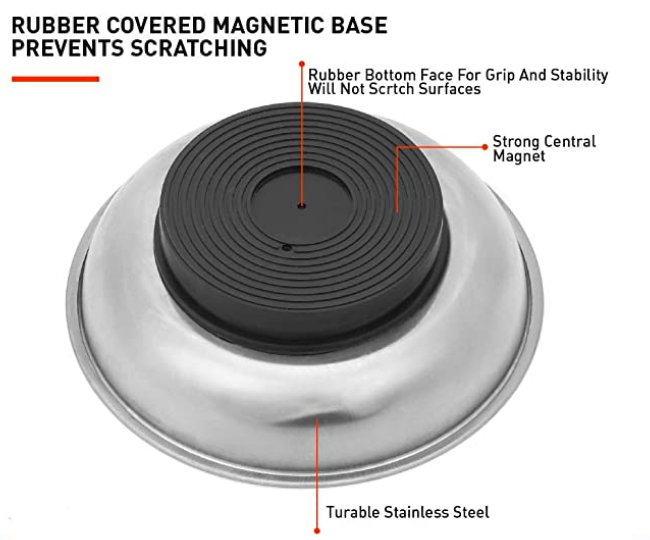 Horusdy - 6" Magnetic parts tray