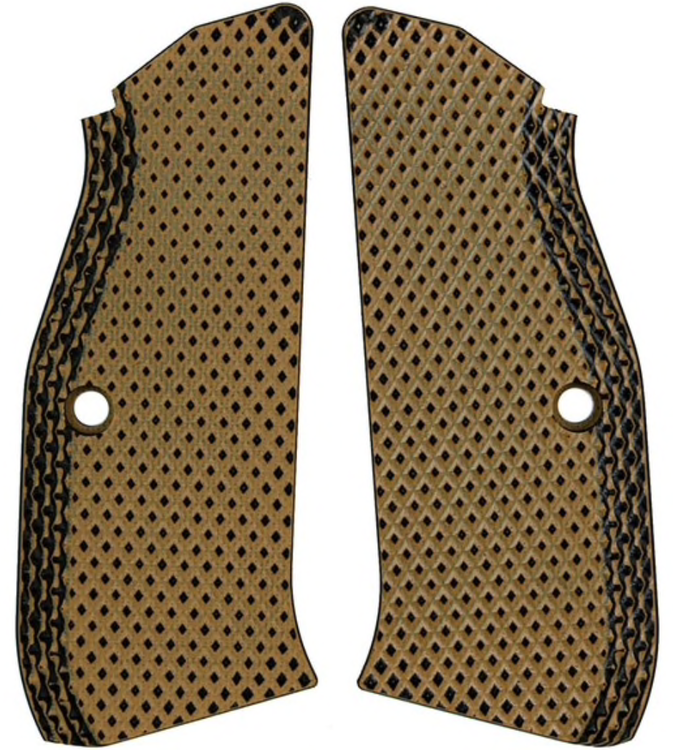 LokGrips - CZ Shadow 2 Thin Roughnecks - Brown Black