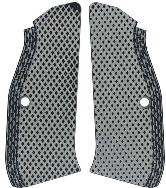 LokGrips - CZ Shadow 2 Thin Roughnecks - Light Grey Black