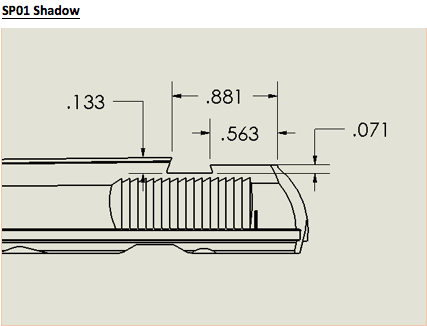 CZ - SP-01 Shadow / Shadow 2 - Adjustable rear sight