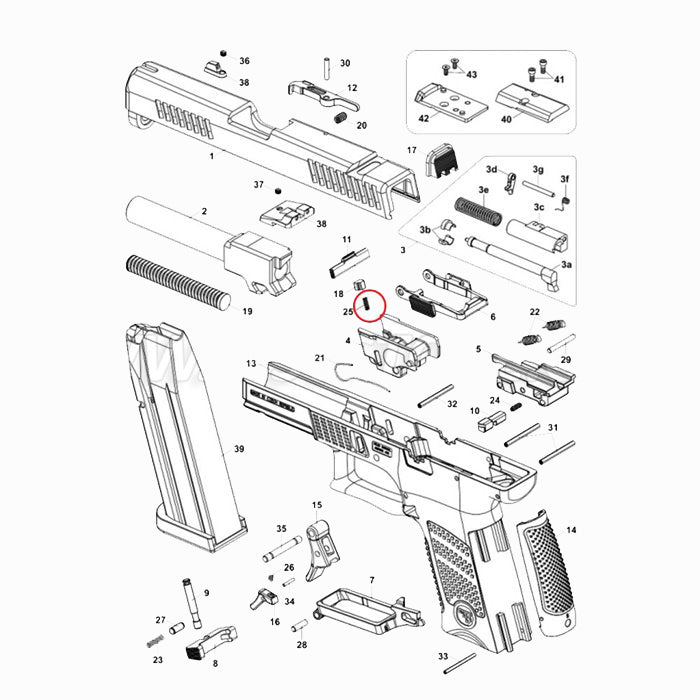 Eemann Tech - Disassembly Plate Spring for CZ P-10