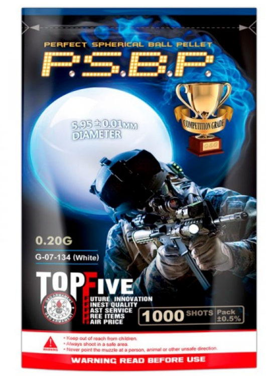 G&G PSBP PERFECT BB 0.20G 1000RND (WHITE)