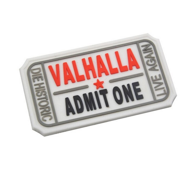 Valhalla Admit One - 3D PVC Rubber Patch