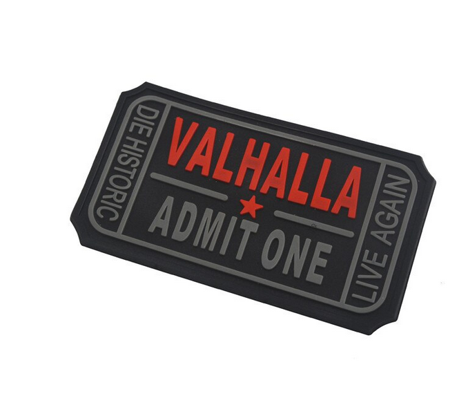Valhalla Admit One - 3D PVC Rubber Patch