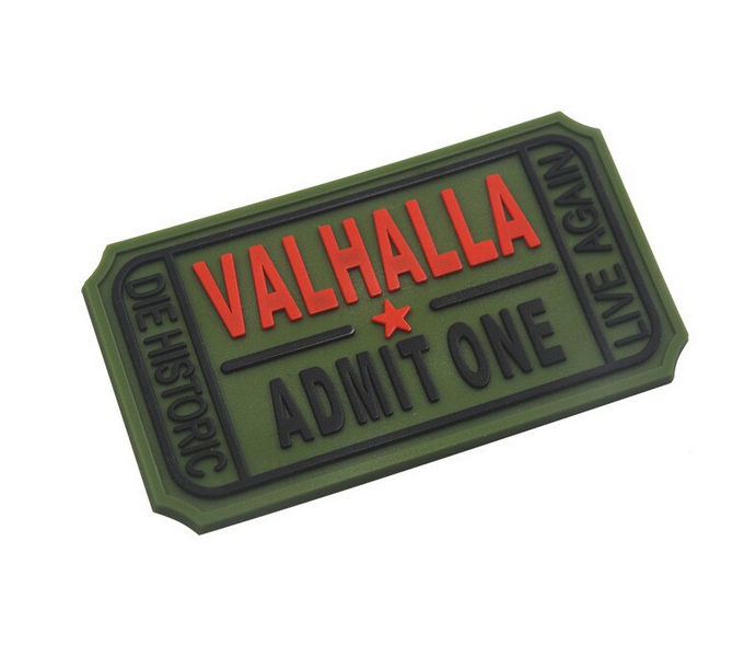 Valhalla Admit One - 3D PVC Rubber Patch