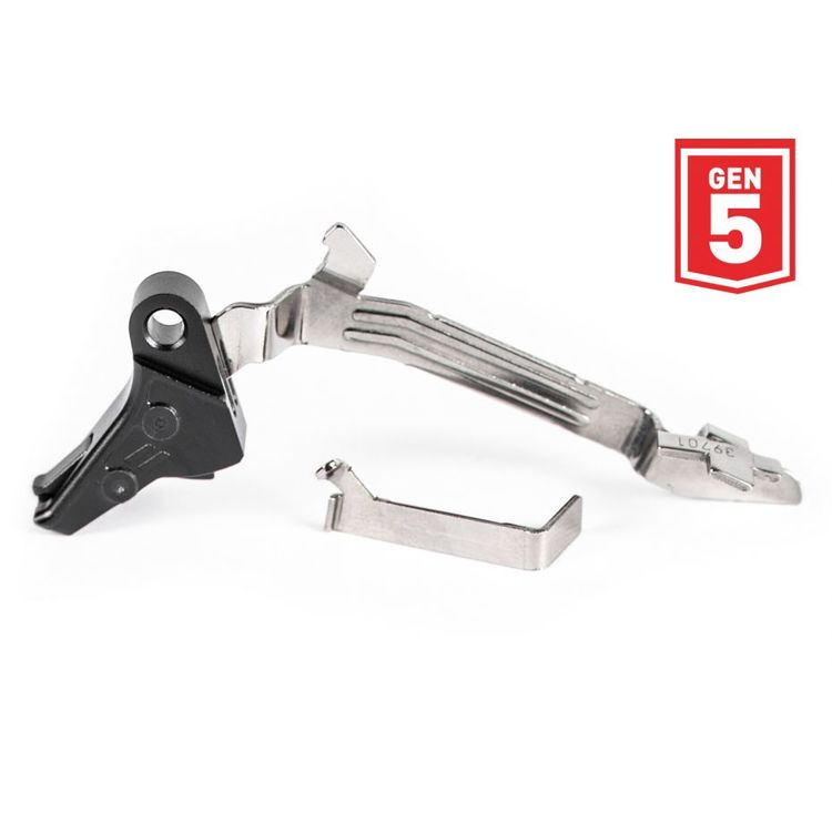 Zevtec - Fulcrum bar adjustable flat trigger for glock gen 5 9mm, .40, 357