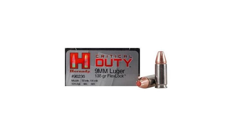 Hornady Critical Duty - 9 mm Luger - 135 gr FlexLock - 25 st/ask