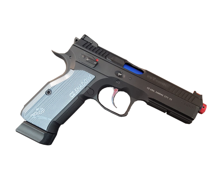 LaserAmmo - Recoil Enabled Training Pistol - CZ Shadow 2- 780IR laser and two Co2 magazines