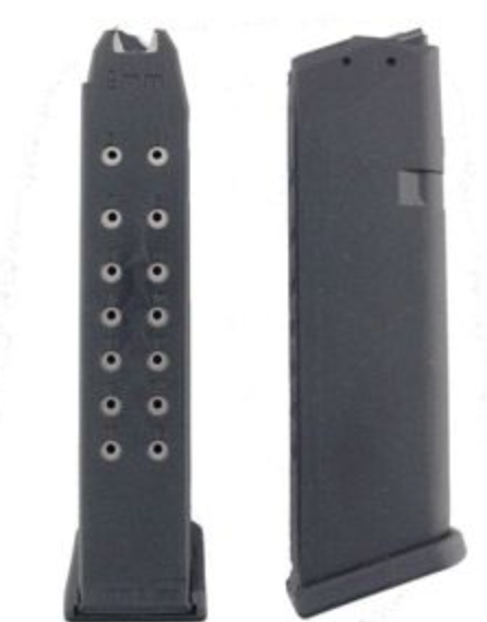 Glock - Magasin till Glock 19 - 9mm - 15 rds