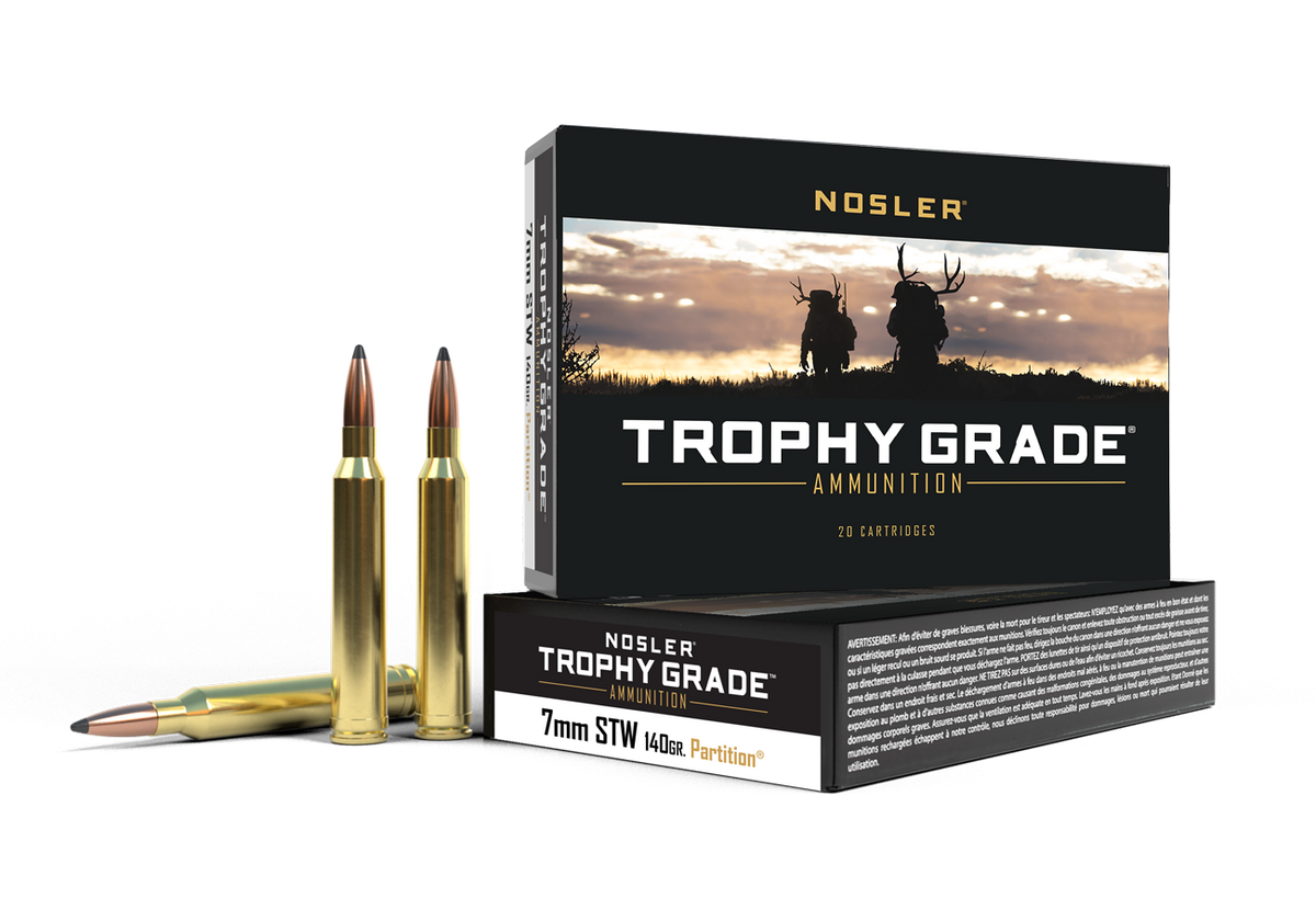 Nosler - Trophy Grade Ammunition - 7mm STW - 140gr - PT - 20/ask