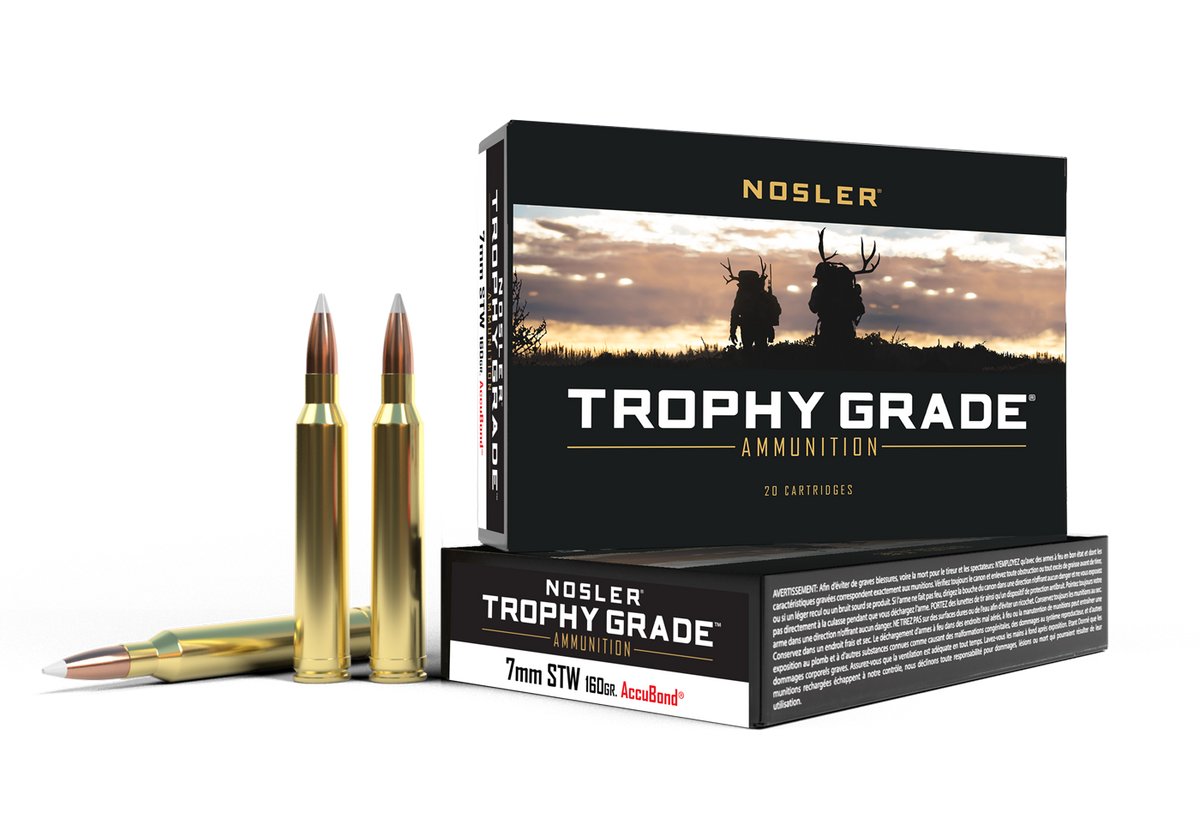 Nosler - Trophy Grade Ammunition - 7mm STW - 160gr - AB - 20/ask