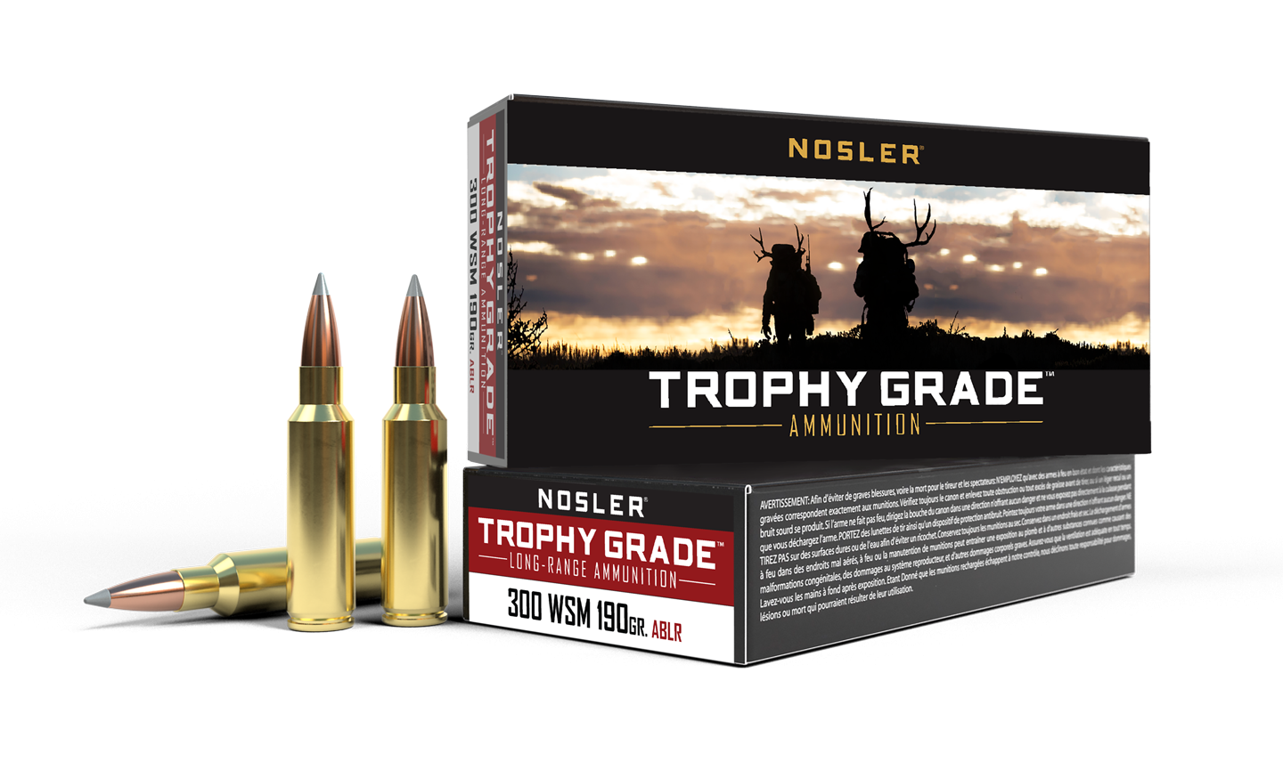 Nosler - Trophy Grade Ammunition - 300 Winchester Short Magnum - 190gr - ABLR - 20/ask