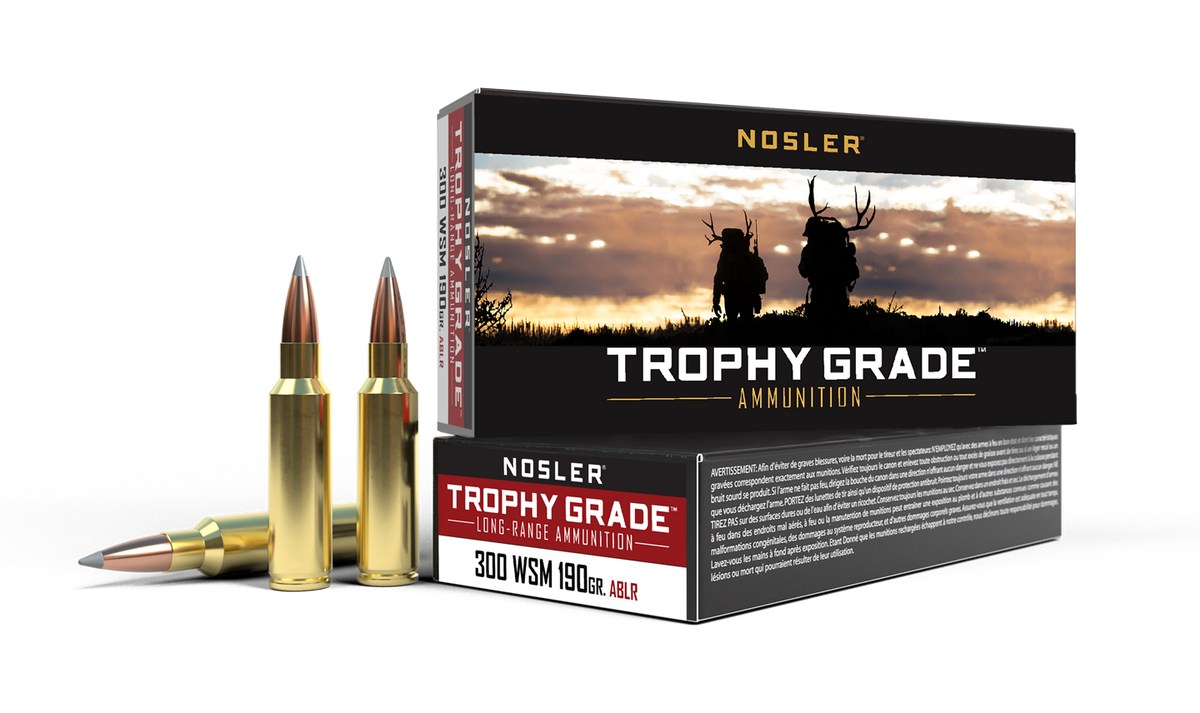 Nosler - Trophy Grade Ammunition - 300 Winchester Short Magnum - 190gr - ABLR - 20/ask