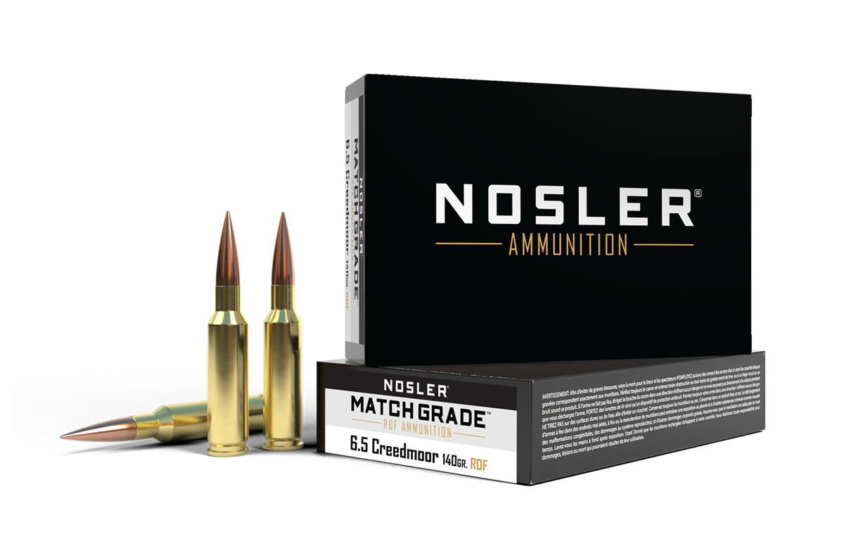 Nosler - Match Grade Ammunition - 6.5 Creedmoor - 140gr - RDF HPBT - 20/ask