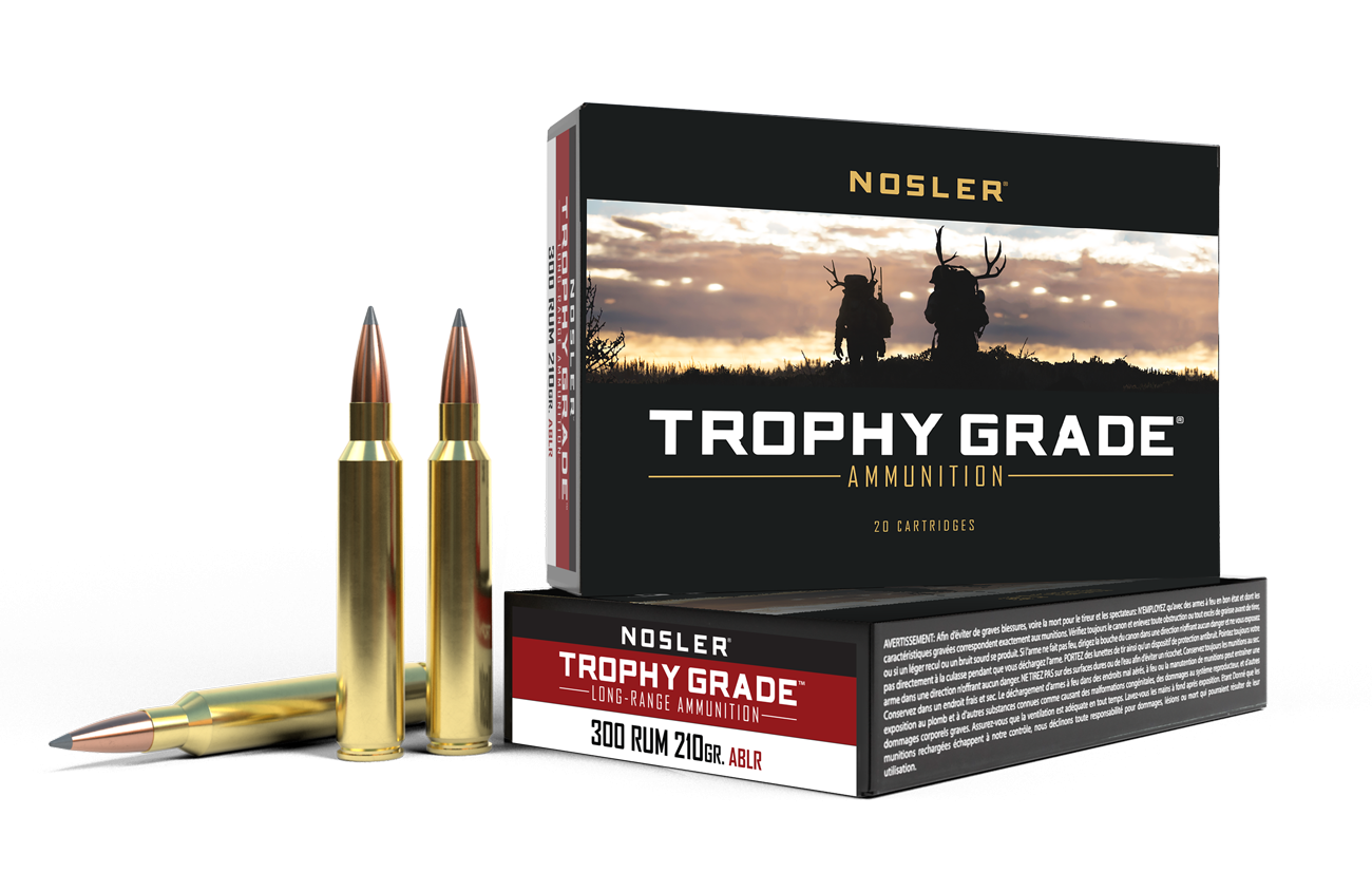 Nosler - Trophy Grade Ammunition - .300 Remington Ultra Magnum - 210gr - ABLR - 20/ask