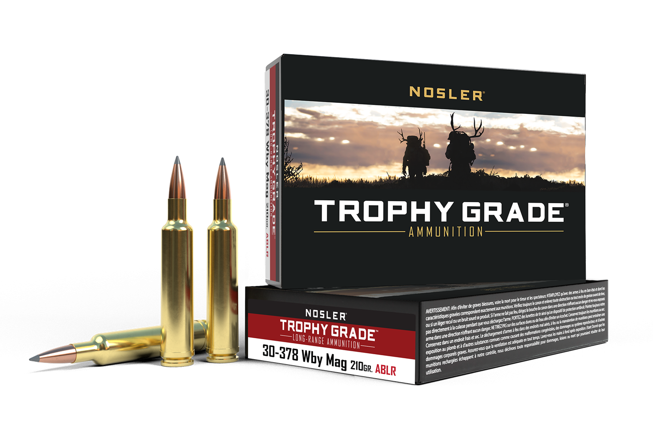 Nosler - Trophy Grade Ammunition - .30-378 Weatherby Magnum - 210gr - ABLR - 20/ask