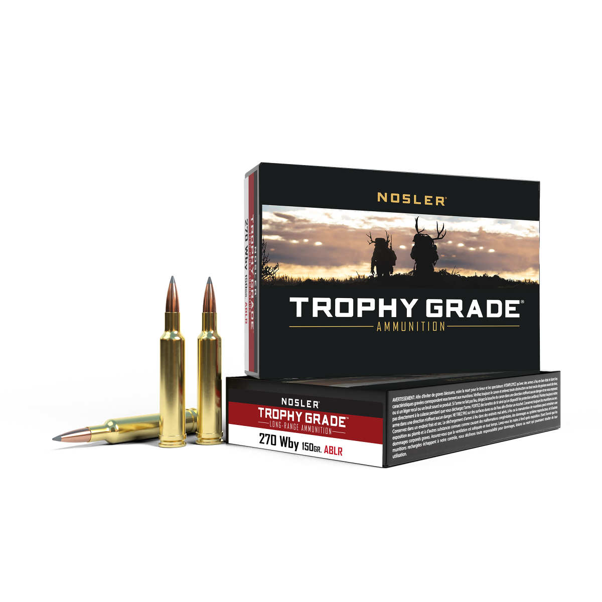Nosler - Trophy Grade Ammunition - .270 Weatherby Magnum - 150gr - ABLR - 20/ask