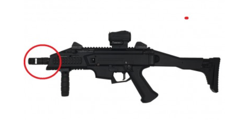 TE - Muzzle brake for CZ SCORPION EVO 3 (M18x1)