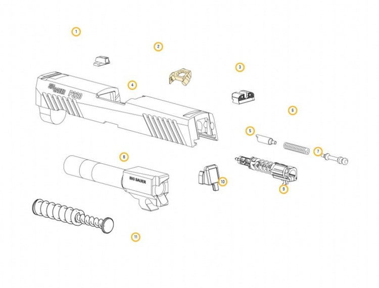 Sig Sauer - P320/P250 Spare Part Extractor