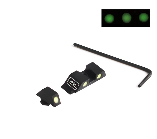 Glock - Green Fiber Optic Front Rear Night Sight Set