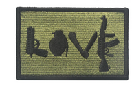 Weapons Love - Grön - Patch