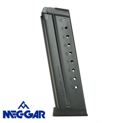 Mecgar - Magazine 1911 9MM 10rd AFC with plastic floor plate