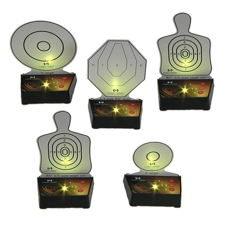 LaserAmmo - Interactive Multi Training Targets packs of 1, 3 or 5