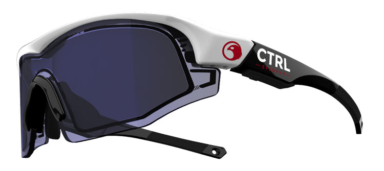 CTRL - One - White and Black - Blue lens