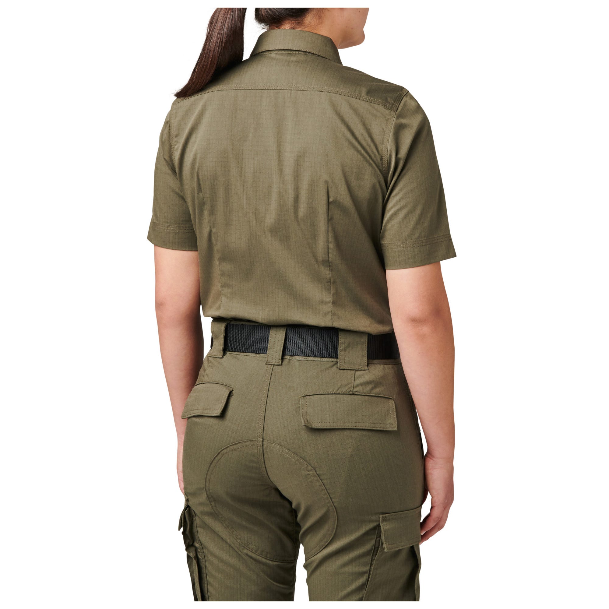 5.11 Tactical Women's Flex-Tac TDU Ripstop Short Sleeve Shirt i Ranger Green