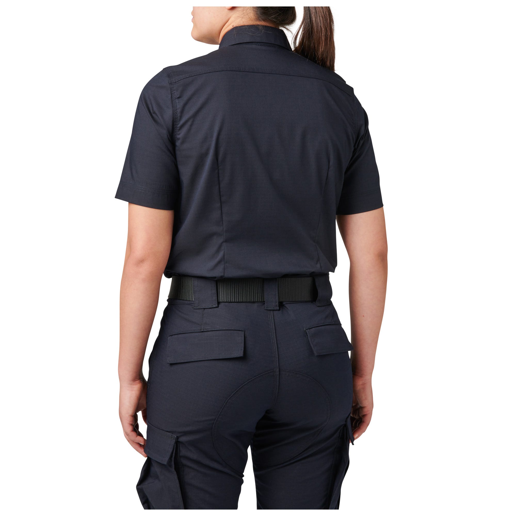 5.11 Tactical Women's Flex-Tac TDU Ripstop Short Sleeve Shirt i Dark Navy