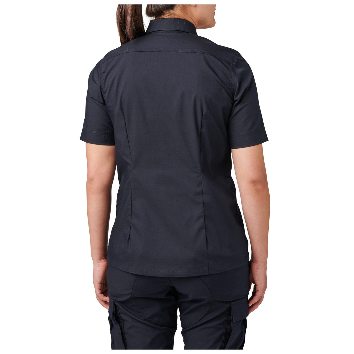 5.11 Tactical Women's Flex-Tac TDU Ripstop Short Sleeve Shirt i Dark Navy