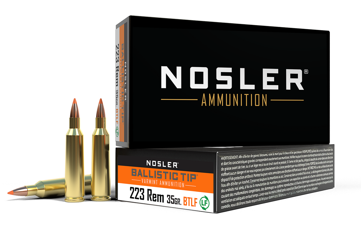 Nosler - Ballistic Tip Lead Free Ammunition - 223 Remington - 35gr - BTLF - 20/ask