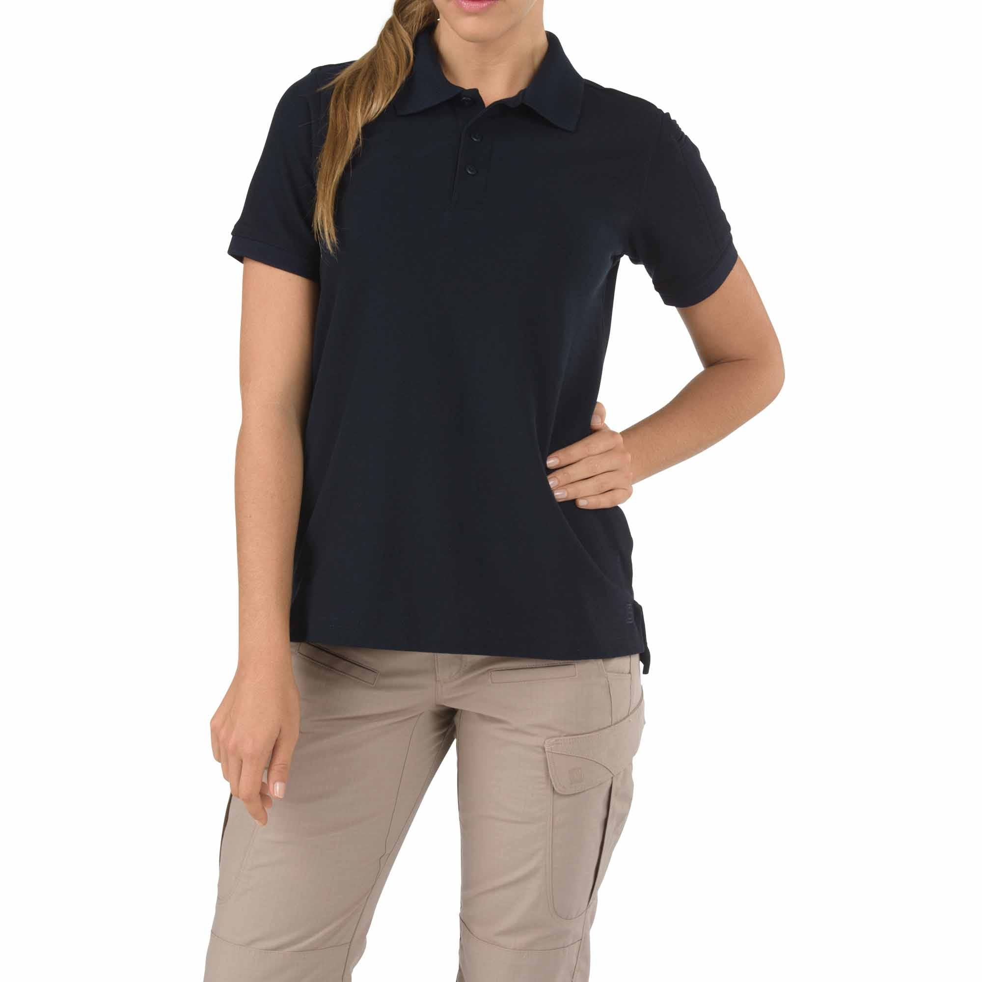 5.11 Women’s Utility Short Sleeve Polo Dark Navy, kortärmad pikétröja för dam