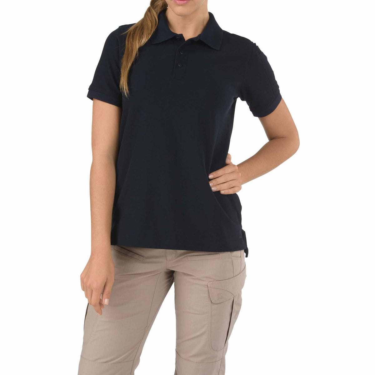 5.11 Women’s Utility Short Sleeve Polo Dark Navy, kortärmad pikétröja för dam