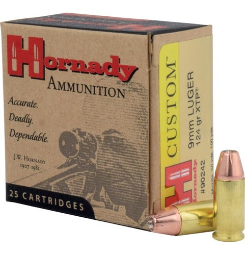 Hornady Custom - 9 mm Luger - 147 gr XTP - 25 st/ask