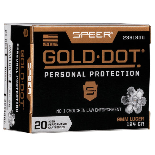 Speer Gold Dot - 9 mm Luger - 124 gr - GDHP - 20 st/ask