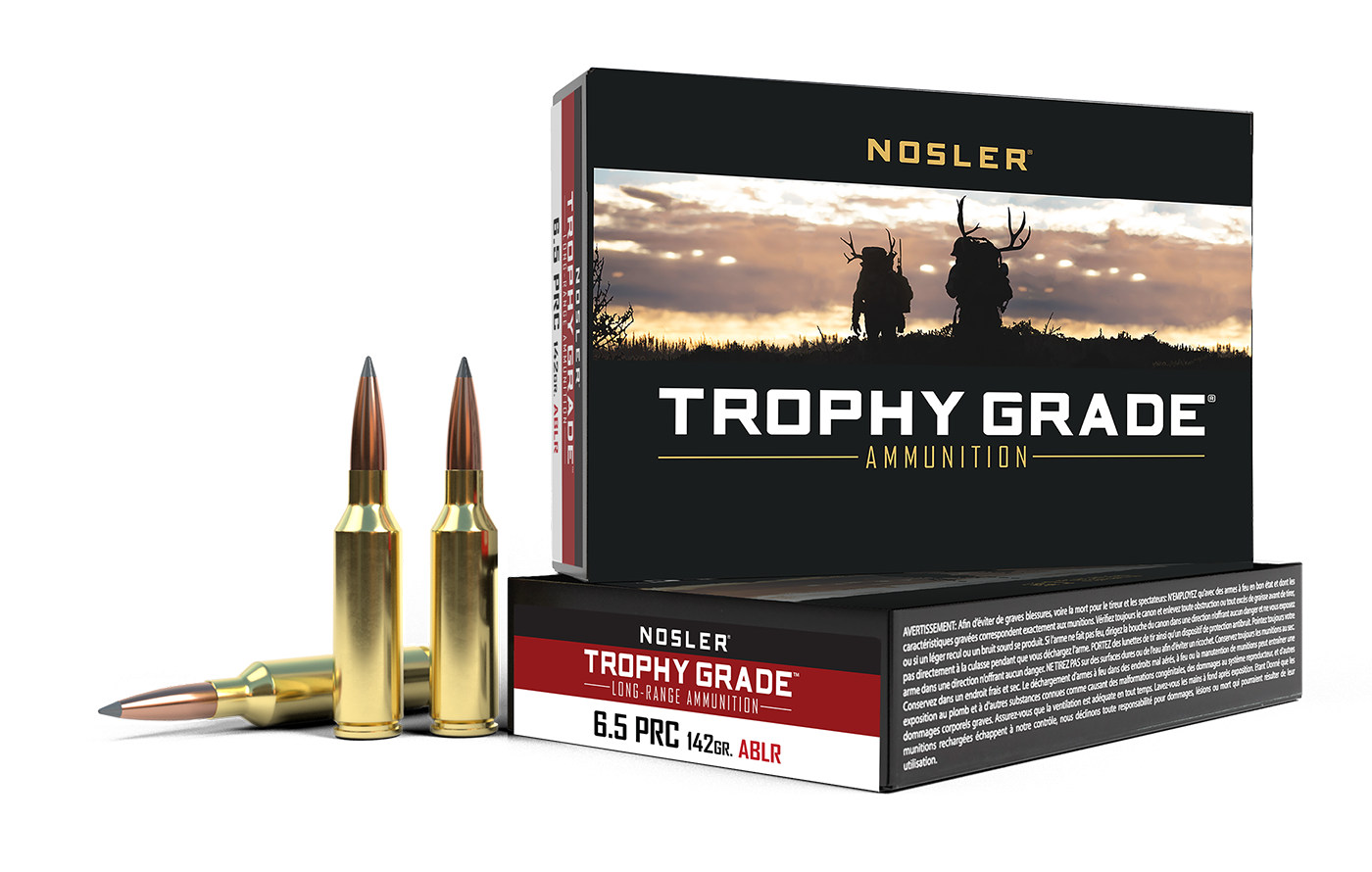Nosler - Trophy Grade Ammunition - 6.5 PRC - 142gr - ABLR - 20/ask