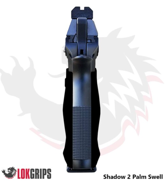 LokGrips - CZ Shadow 2 Palm Swell Roughneck - CZ Shadow & Punisher skull