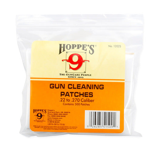 Hoppe's No. 9 - Gun Cleaning Patch, .22-.270 - 500 pack