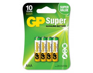 GP - Super AAA 1.5V - 4 pack