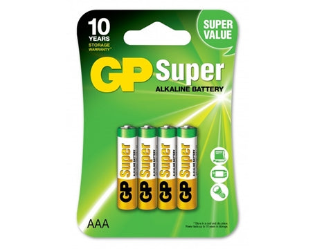 GP - Super AAA 1.5V - 4 pack